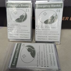 3 Emergency Blanket - Silver Size 130cm-240cm